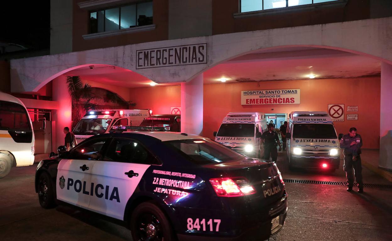 El centro hospitalario al que fueron trasladados los heridos. 