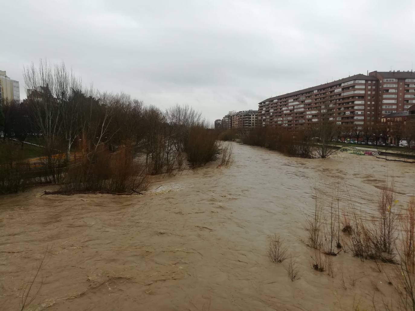 Fotos: El Bernesga se vuelve a &#039;comer&#039; su paseo en León