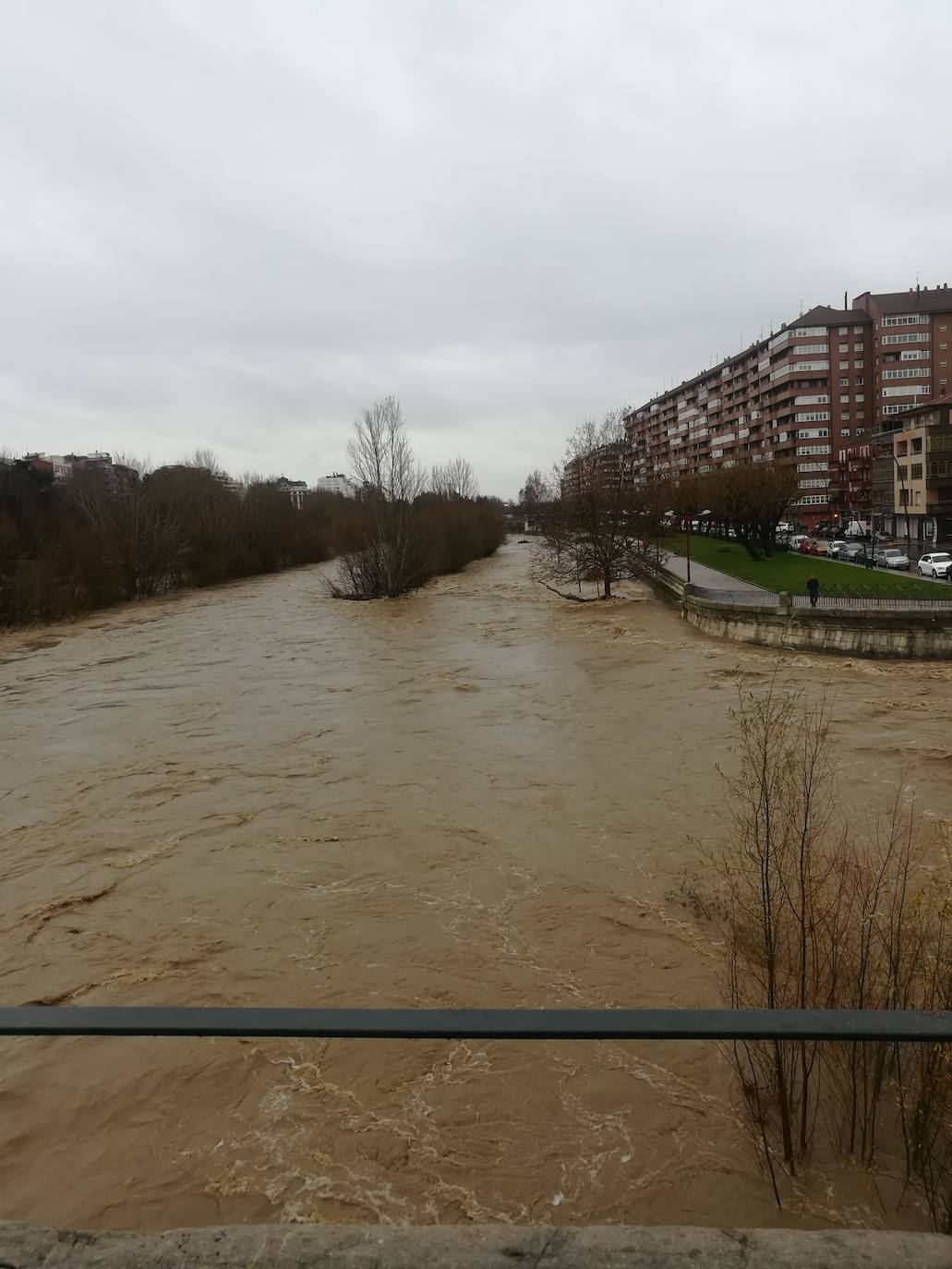 Fotos: El Bernesga se vuelve a &#039;comer&#039; su paseo en León