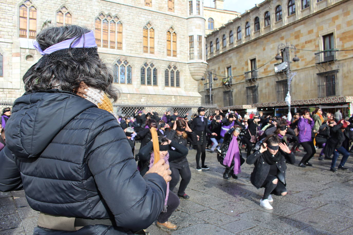 Fotos: Coreografía de &#039;Un violador en tu camino&#039; en León