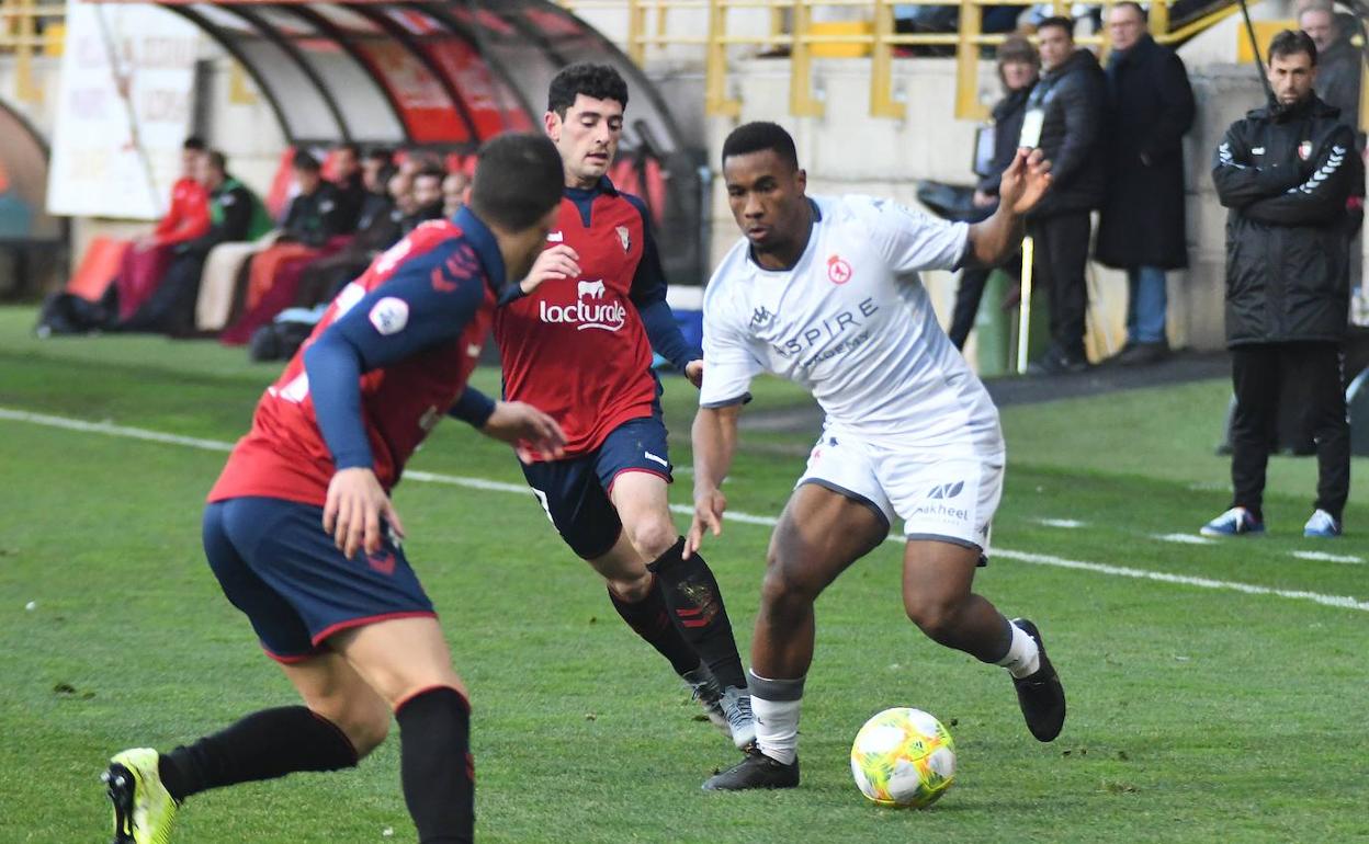 Una acción de Kawaya en el último partido de Liga.