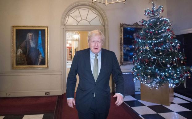 Primera navidad de Boris Johnson en Downing St.