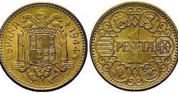 1 Peseta de 1944.