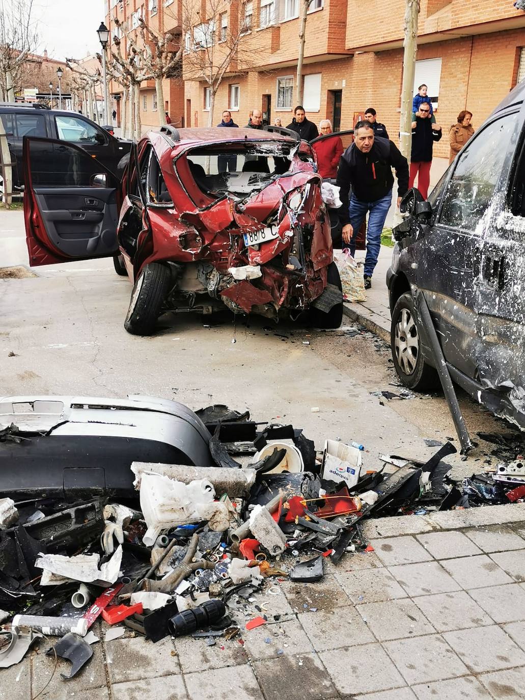 Fotos: Así han quedado los vehículos del accidente de Tordesillas