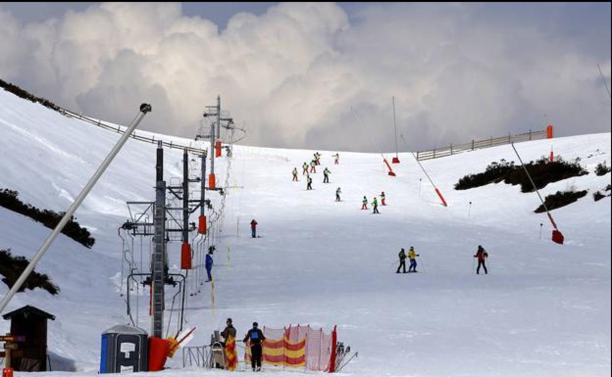 Estación de Leitariegos en la zona de Laciana.