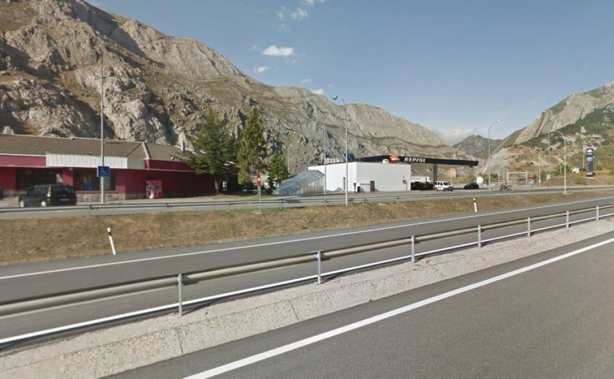 Imagen de la AP-66 a la altura del km 105.