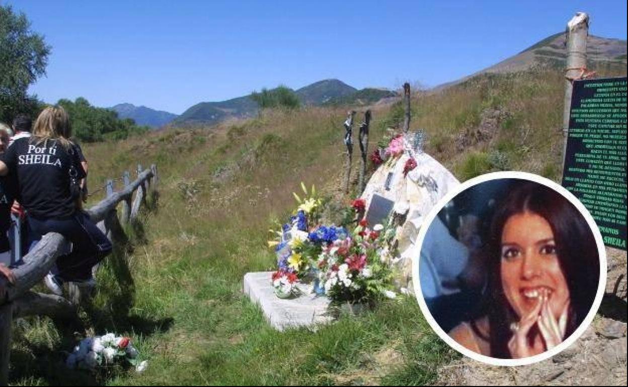 Flores donde apareció el coche con el cuerpo de Sheila Barrero, en el Alto de la Collada (Asturias).