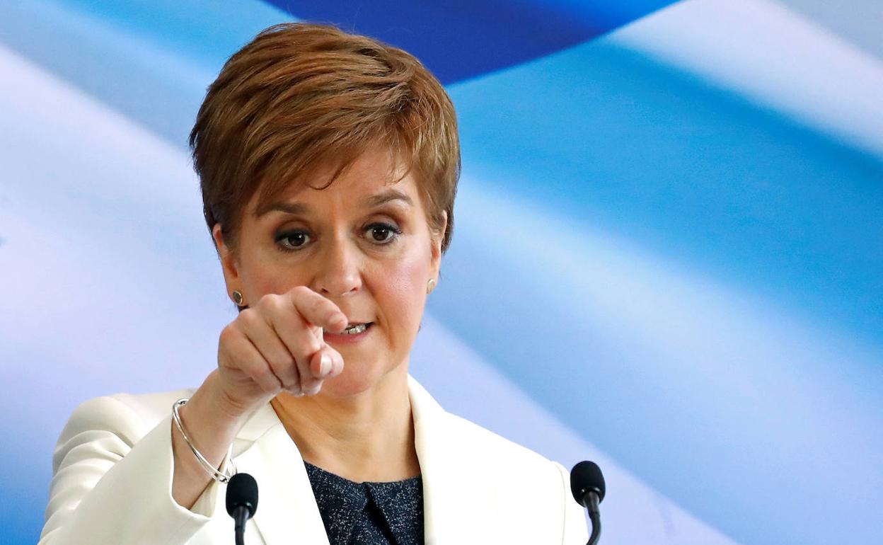 Nicola Sturgeon, durante un acto en Edimburgo.