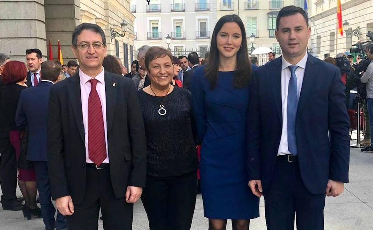 Salvador Vidal, Carmen Morán, Andrea Fernández y Javier Alfonso Cendón.