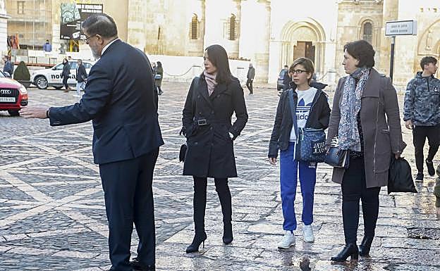 Llegada a los juzgados de la acusada.