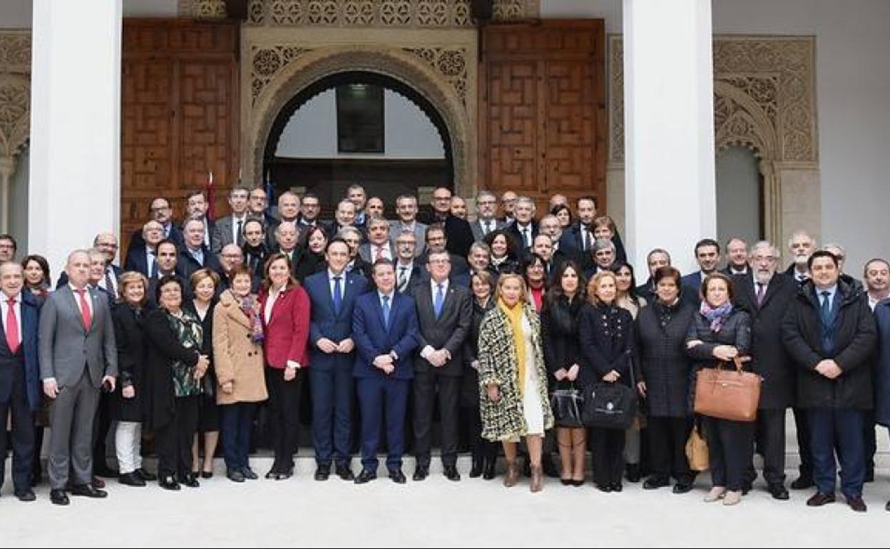 Los rectores de las universidades españolas en las jornadas. 