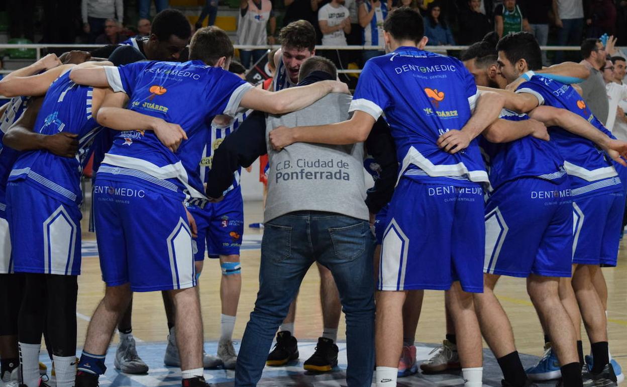 Los jugadores del Ciudad de Ponferrada.