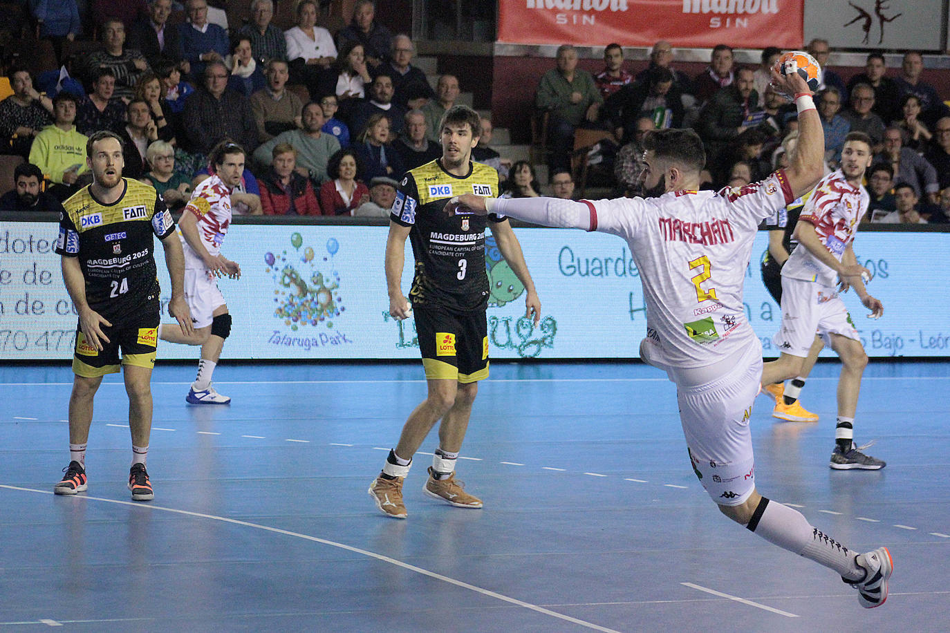 El conjunto leonés regresaba al Palacio de los Deportes para disputar la Copa EHF