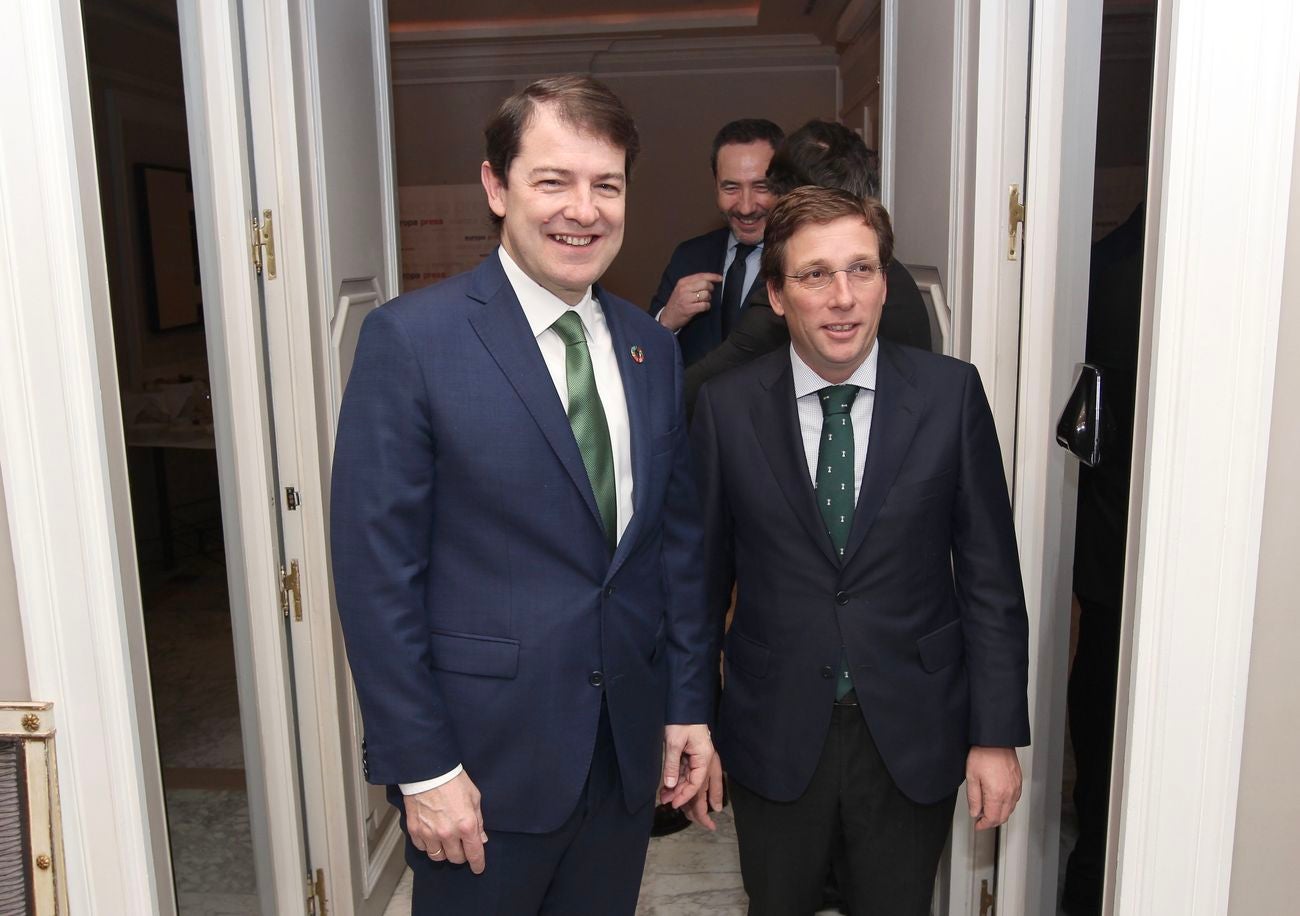 El presidente de Castilla y León, Alfonso Fernández Mañueco, interviene en un Desayuno Informativo de Europa Press, en Madrid.