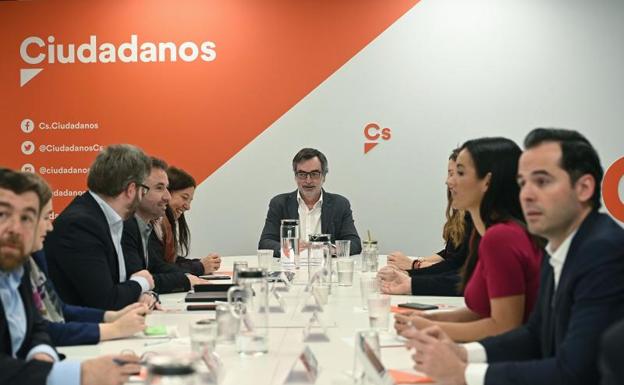 Reunión de la comisión gestora de Ciudadanos 