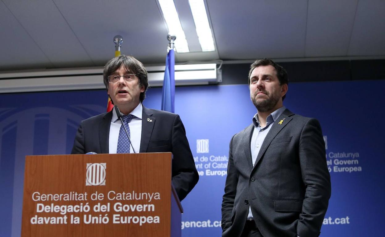 arles Puigdemont y Toni Comín. 