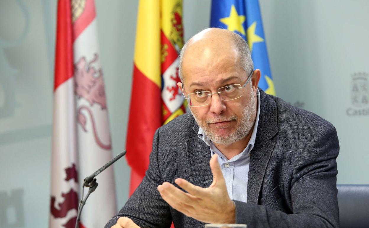 Igea, durante una rueda de prensa tras el Consejo de Gobierno de la Junta de Castilla y León.