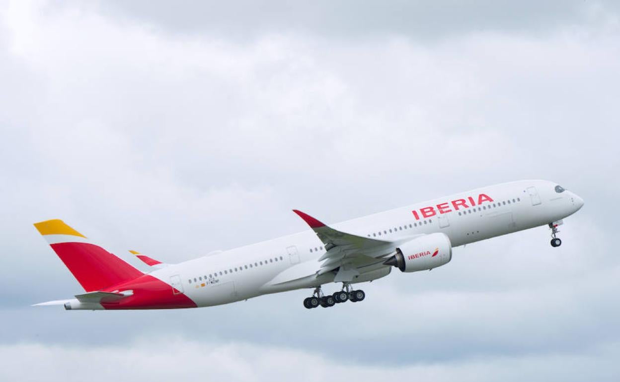 Avión de Iberia. 