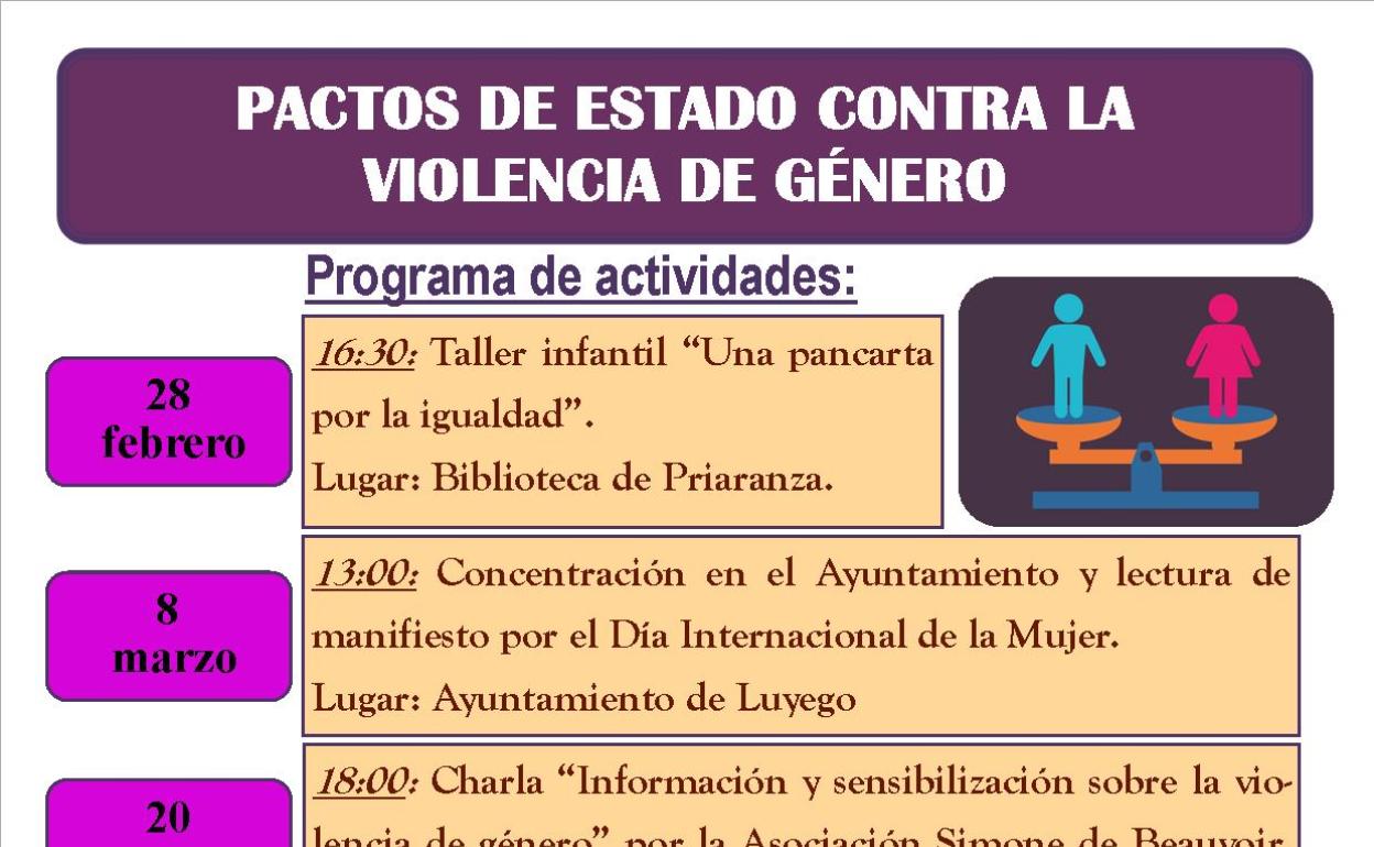 Luyego organiza sus jornadas contra la violencia de género