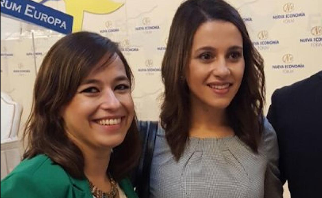 Gemma Villarroel e Inés Arrimadas, en una imagen de archivo. 