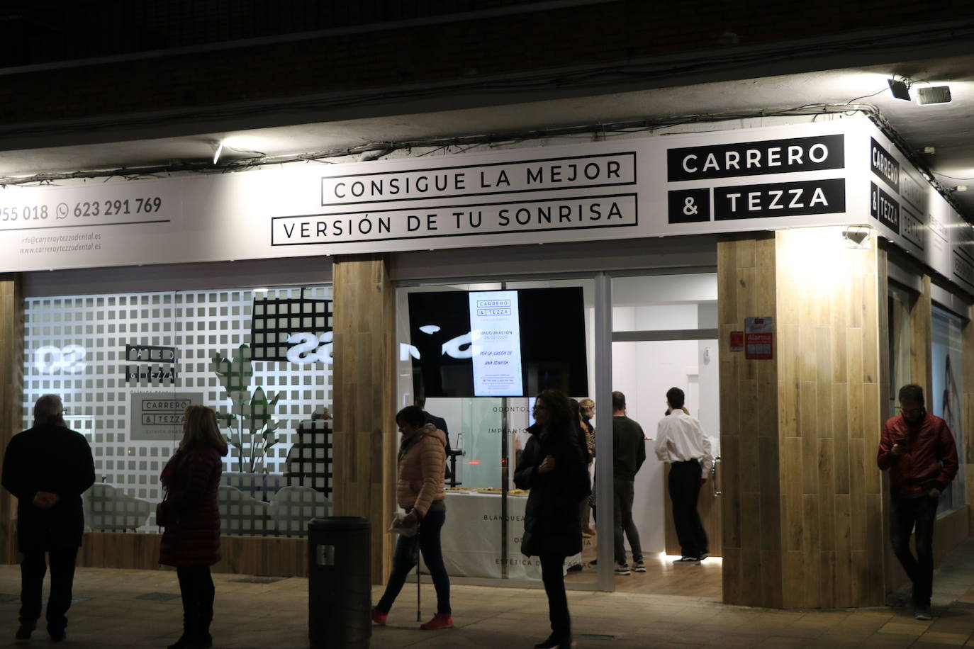 Un instante de la inauguración.