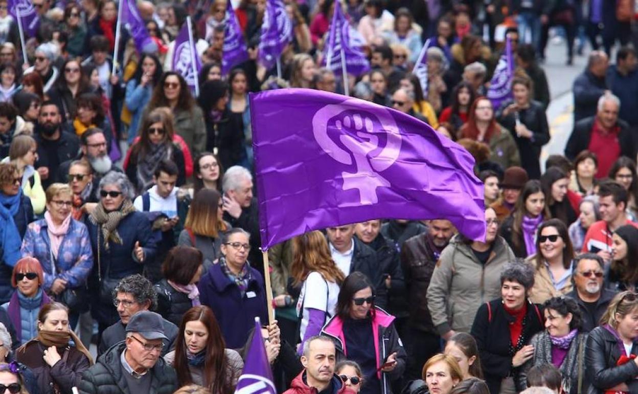 Manifestación por el Día Internacional de la Mujer en 2019.