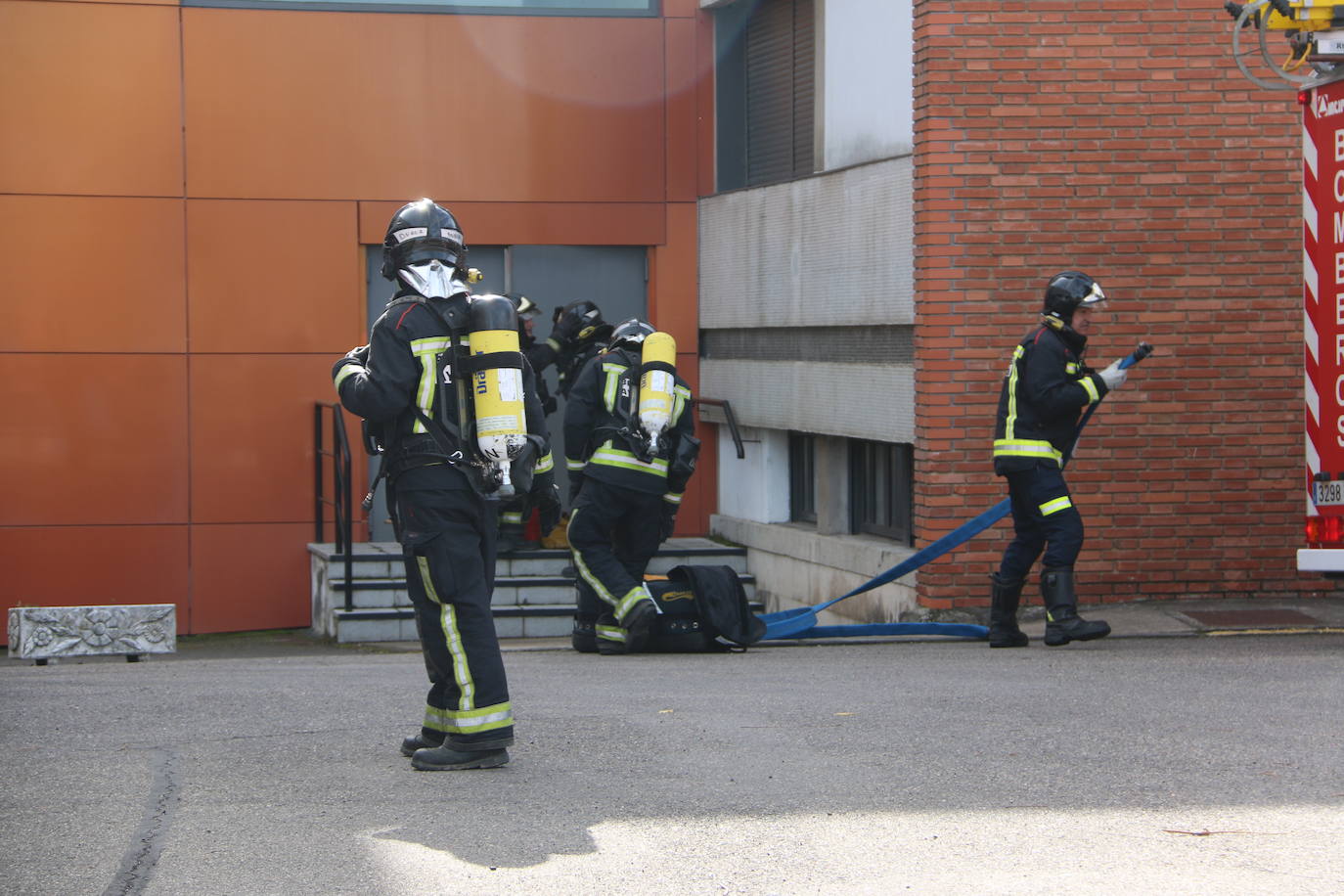 Fotos: Simulacro en el Hospital San Juan de Dios de León