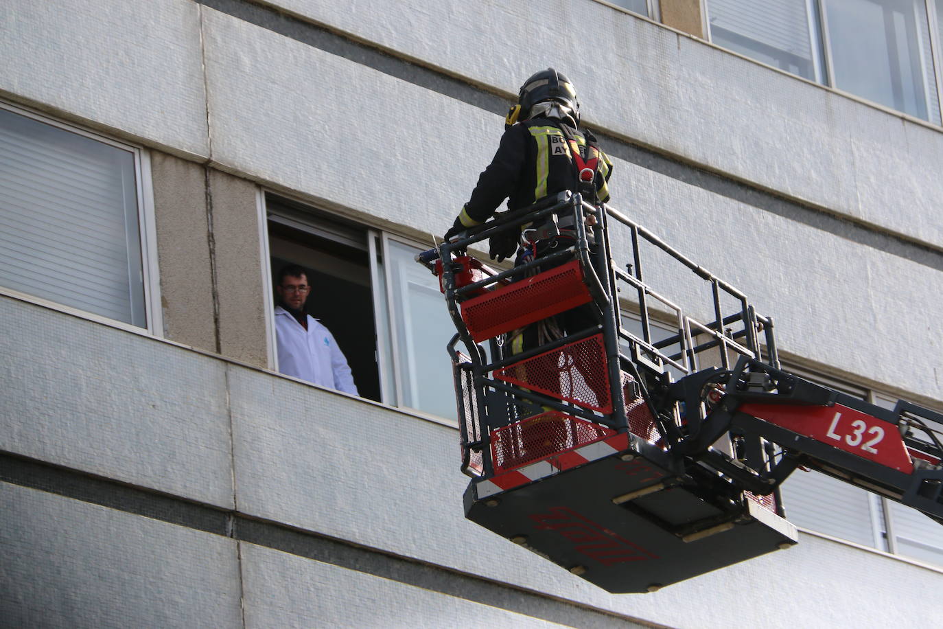 Fotos: Simulacro en el Hospital San Juan de Dios de León