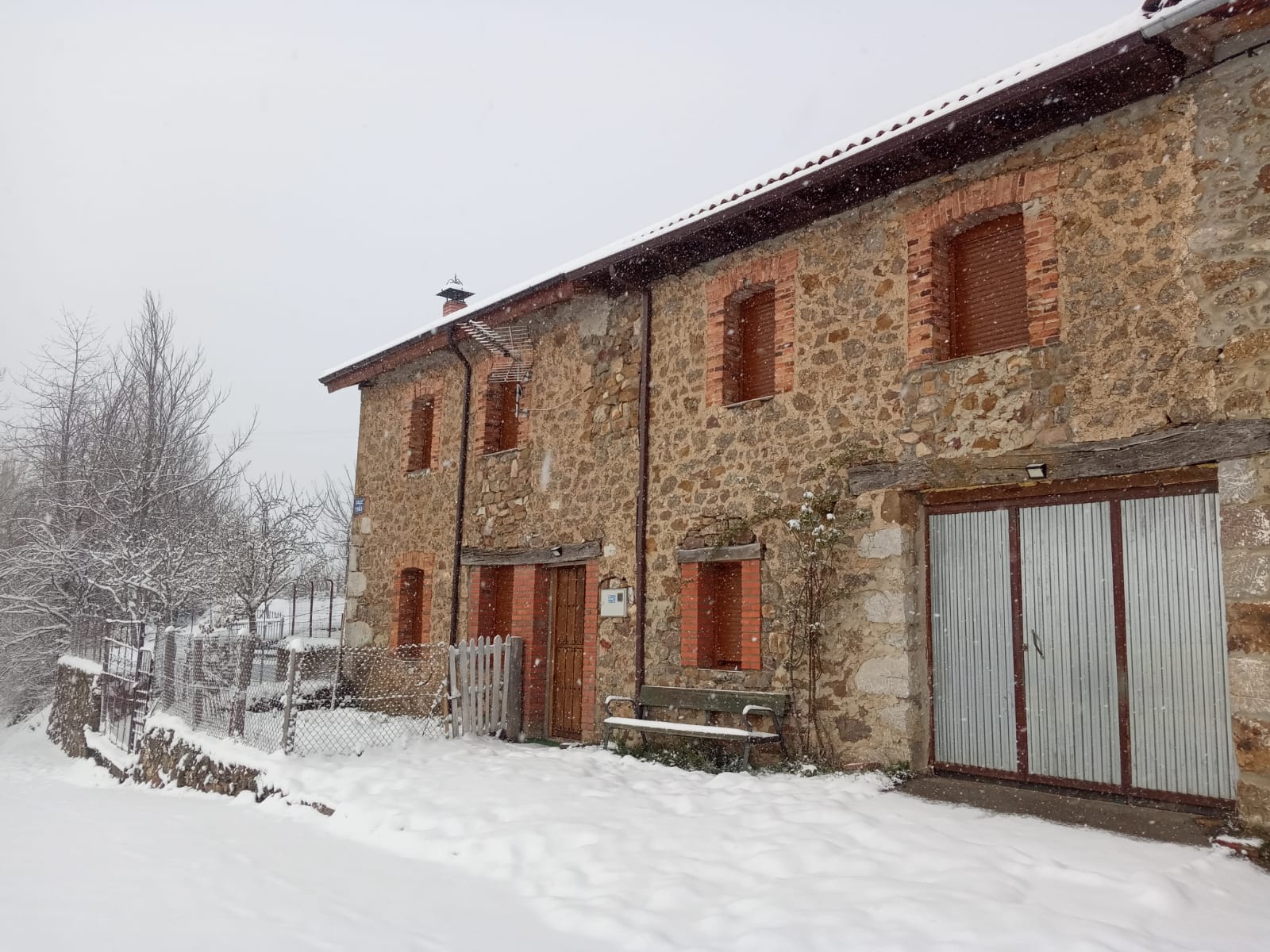 La comarca de Valderrueda afectada por el temporal de nieve.