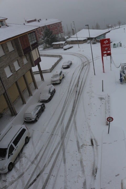 Riaño bajo la nieve.