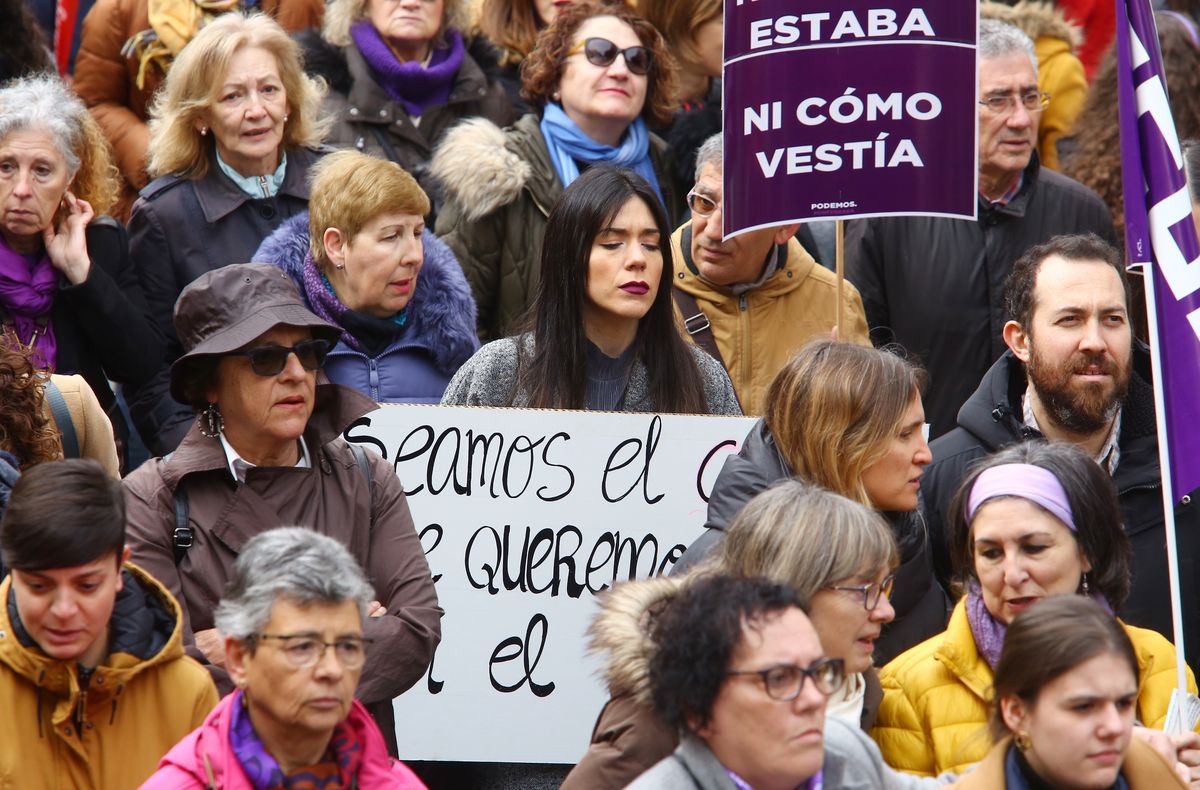 Manifestación en Ponferrada con motivo del Día Internacional de la Mujer