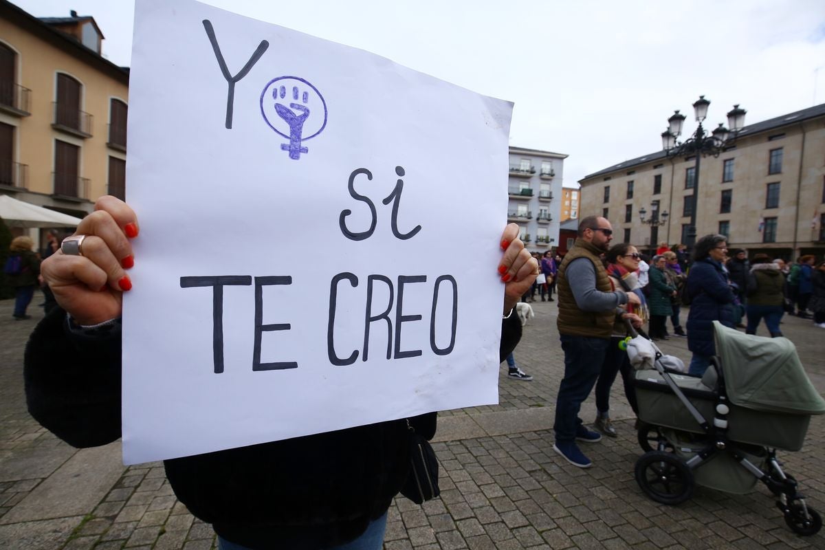 Manifestación en Ponferrada con motivo del Día Internacional de la Mujer