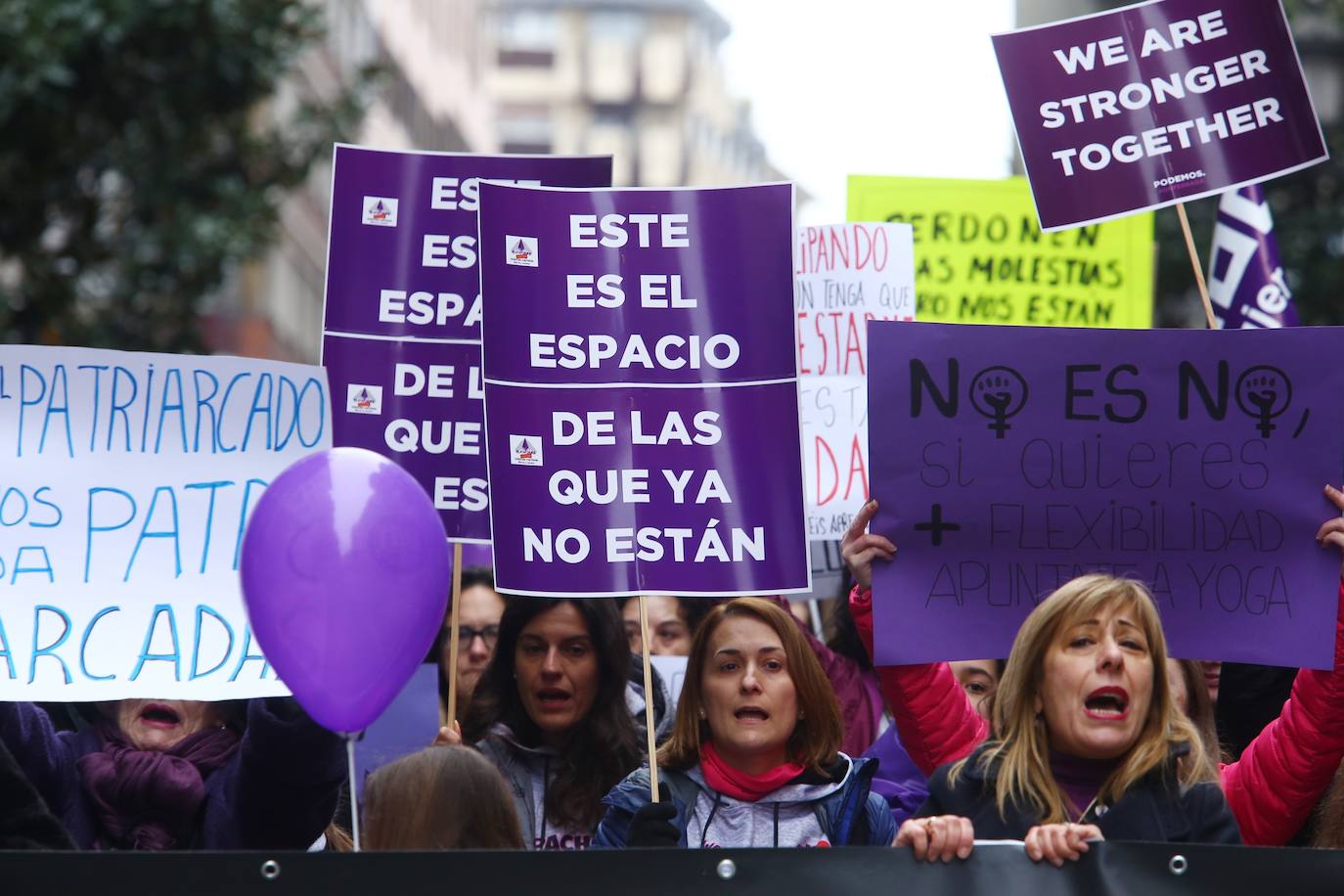 Manifestación en Ponferrada con motivo del Día Internacional de la Mujer