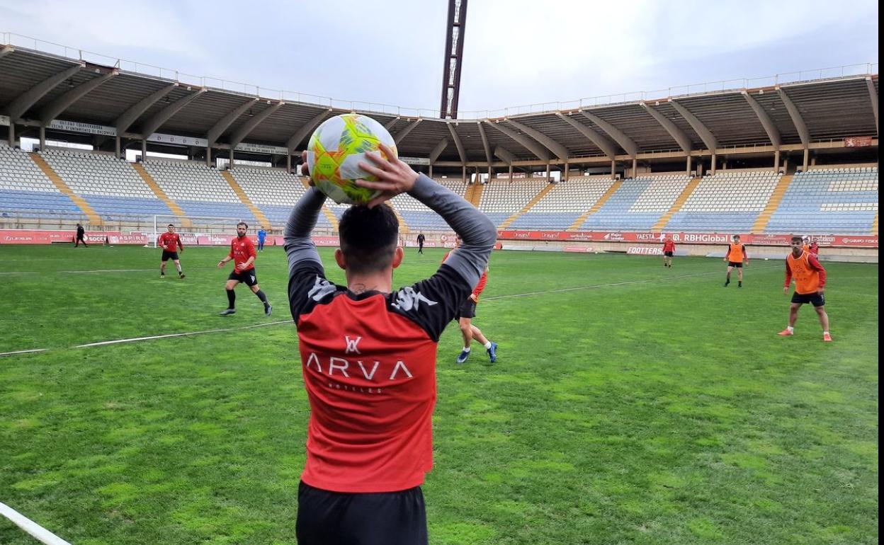 Imagen de uno de los últimos entrenamientos de la Cultural.