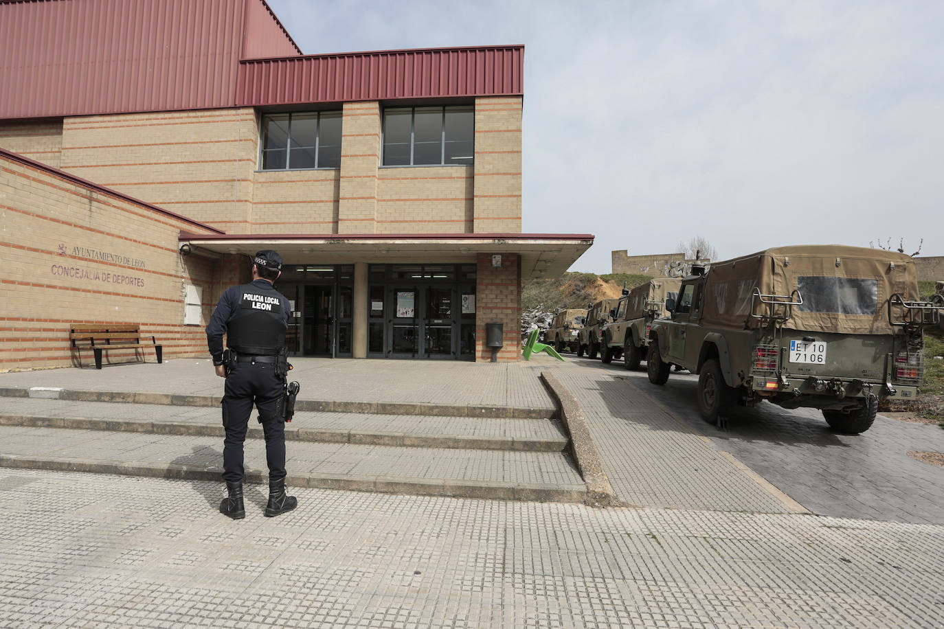 Fotos: Habilitan el Pabellón San Esteban de León para personas sin hogar