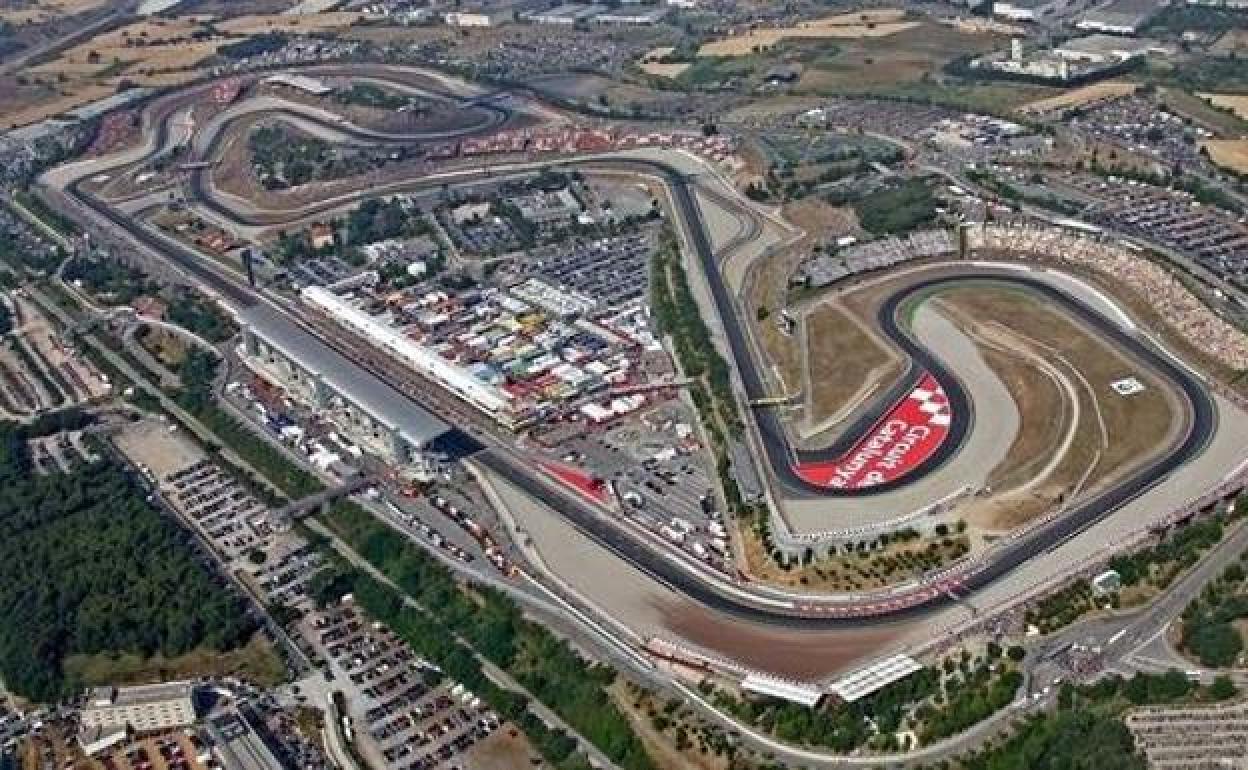 Imagen aérea del circuito de Montmeló. 