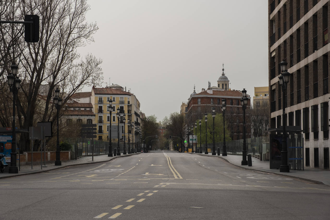 En algunas calles de la ciudad el tráfico es inexistente 