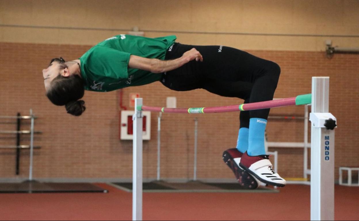 Dani Pérez, durante un entrenamiento.