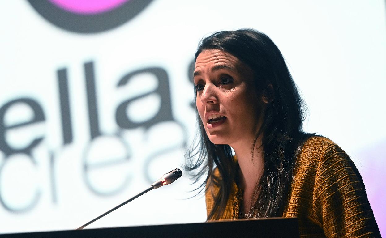 Irene Montero, ministra de Igualdad.