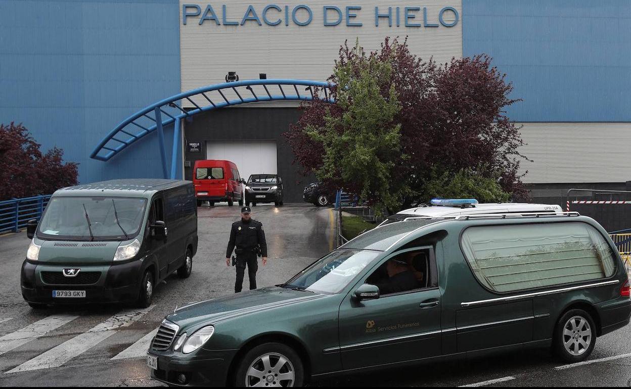Coches fúnebres en Madrid.
