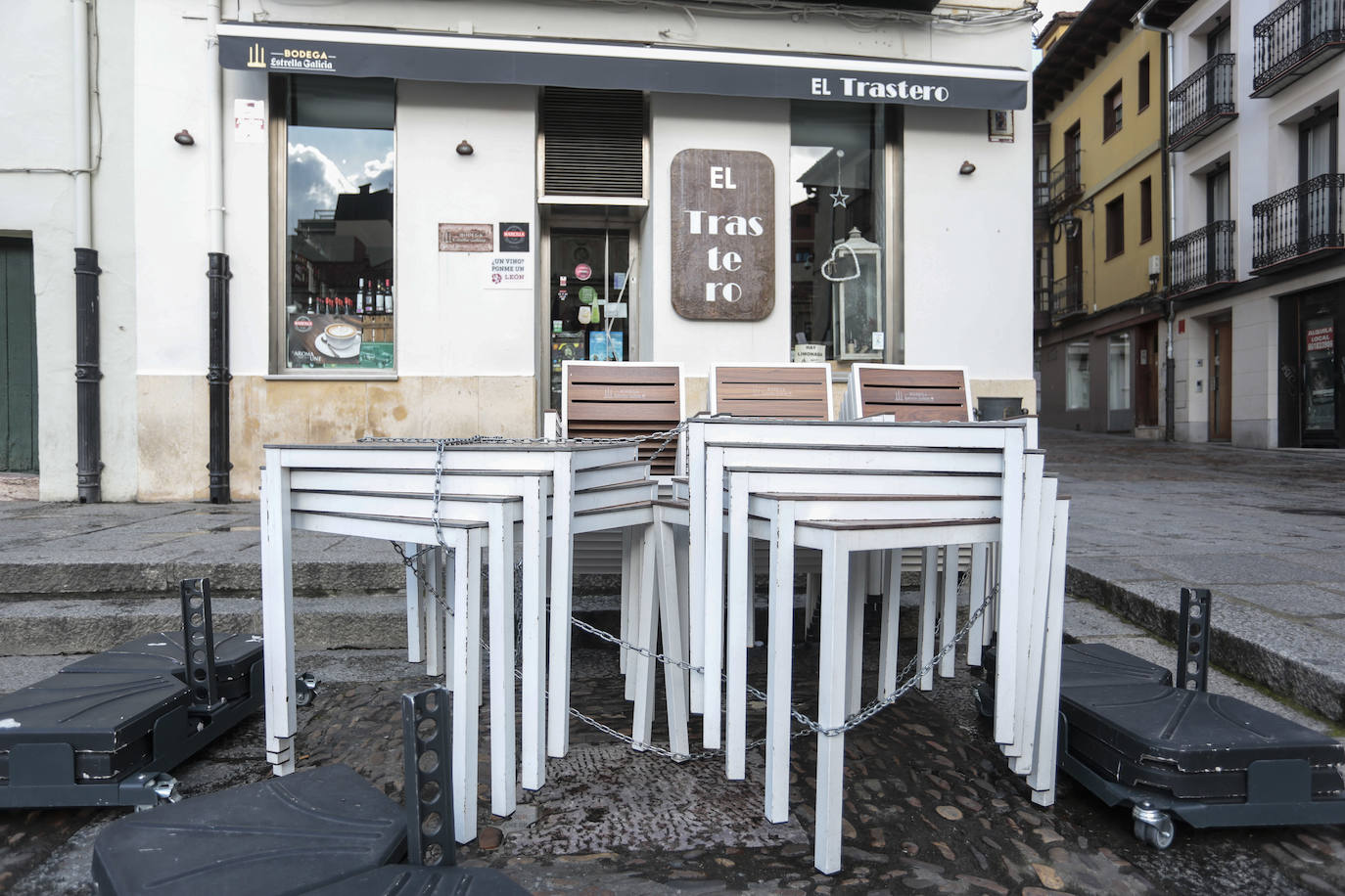 Fotos: Establecimientos de hostelería cerrados en León por el estado de alarma sanitaria