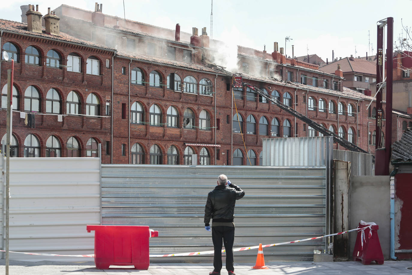 Incendio en la calle Astorga.