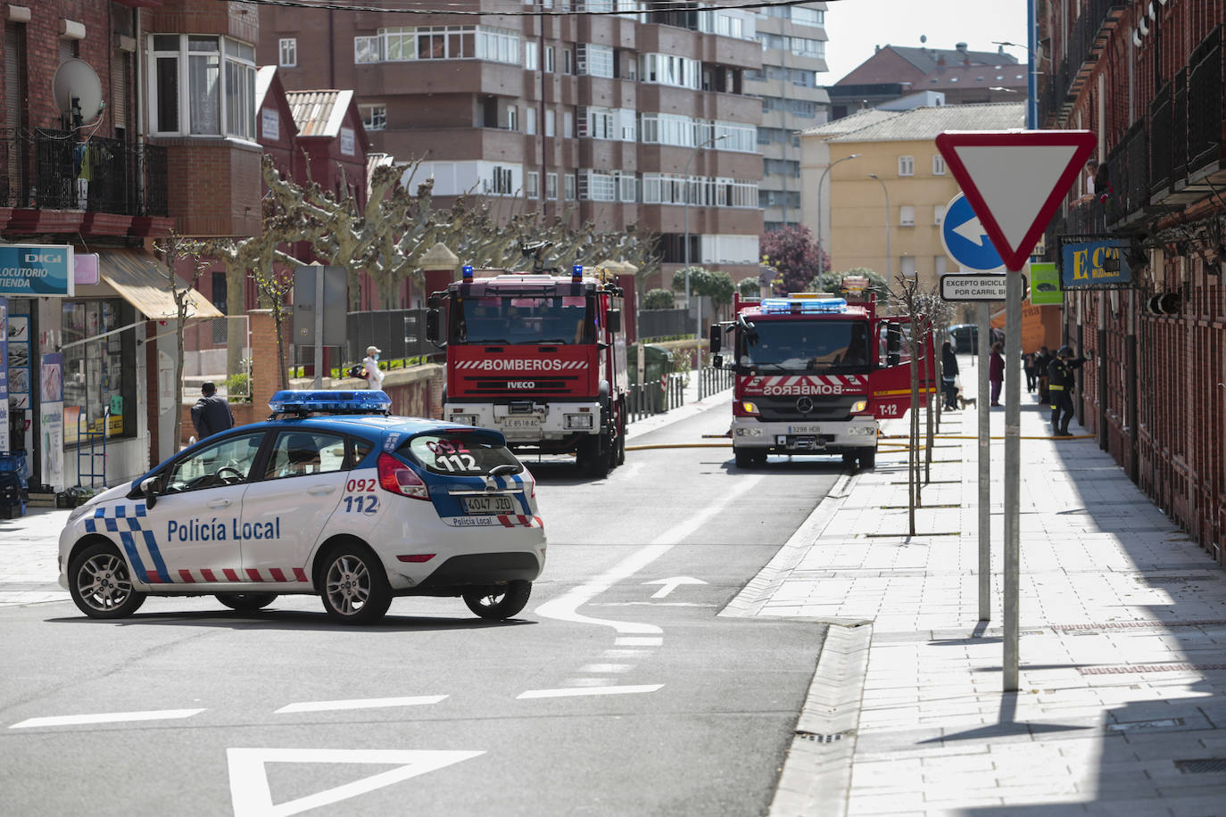 Incendio en la calle Astorga.