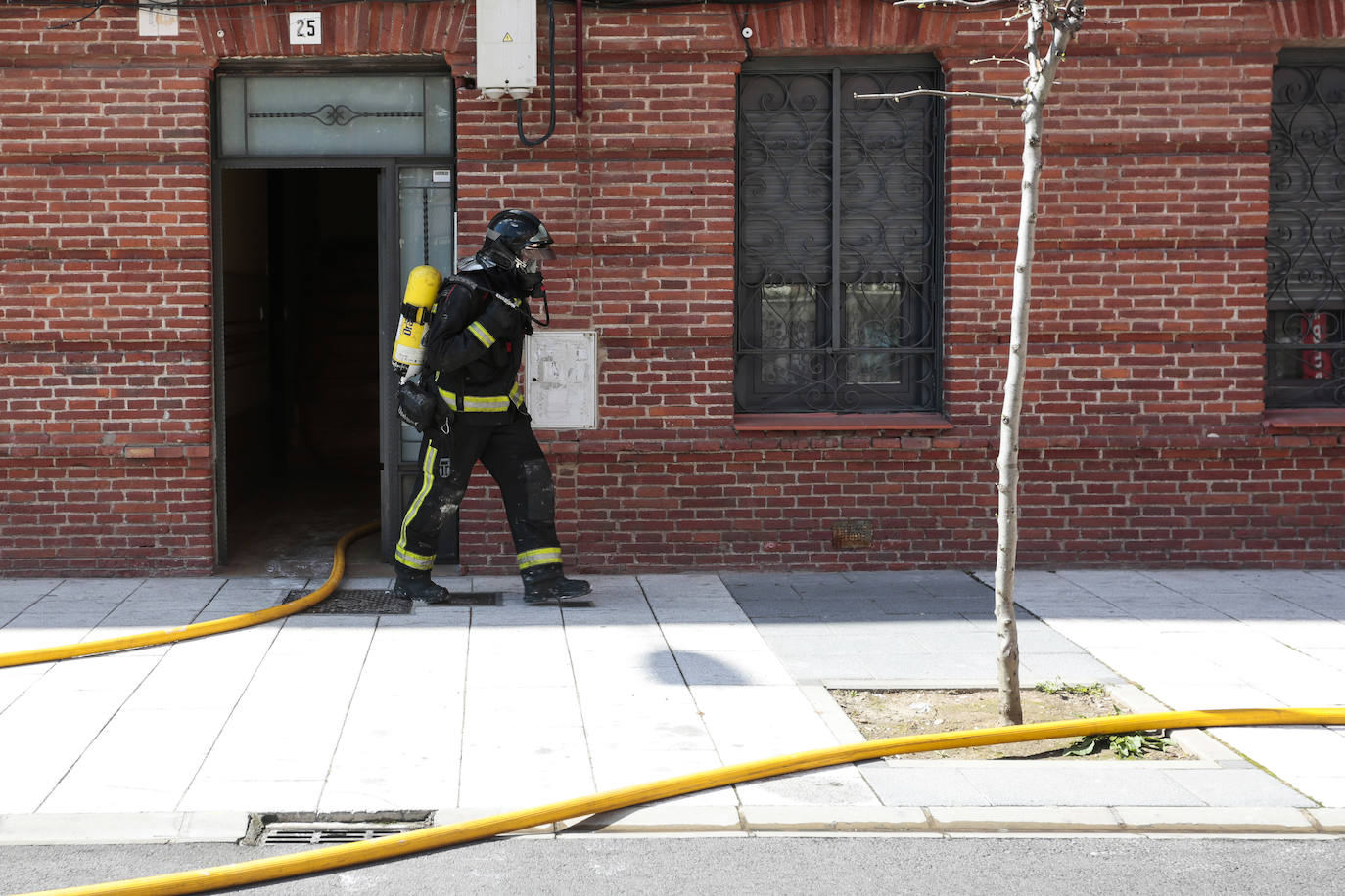 Incendio en la calle Astorga.