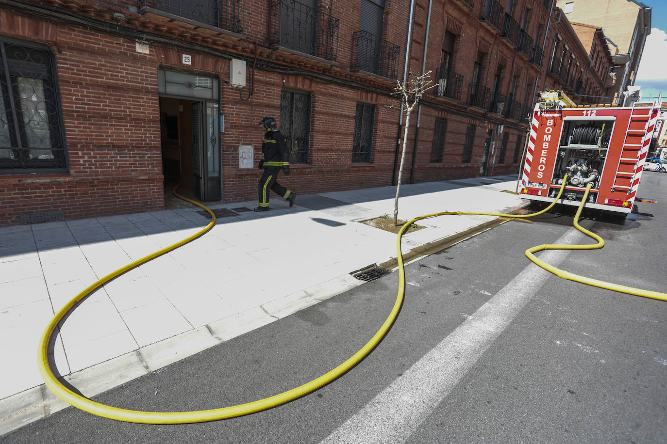 Incendio en la calle Astorga.