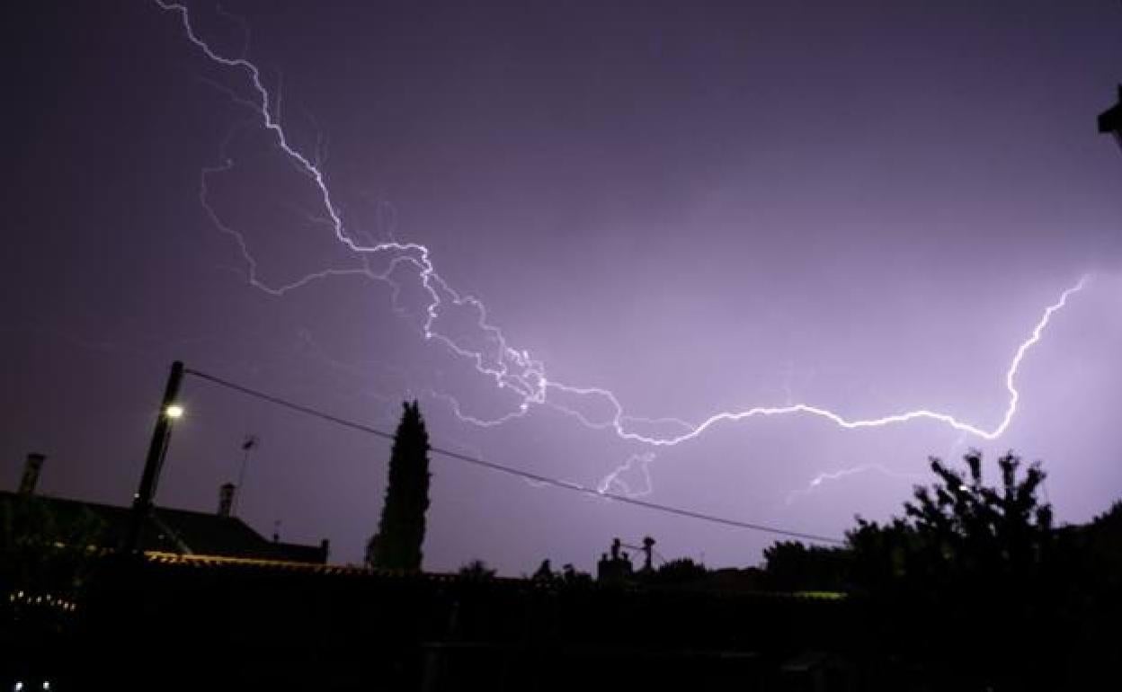 Rayos en la provincia de León.