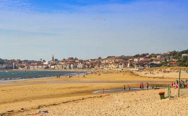 Playa América, en Nigrán (Galicia).