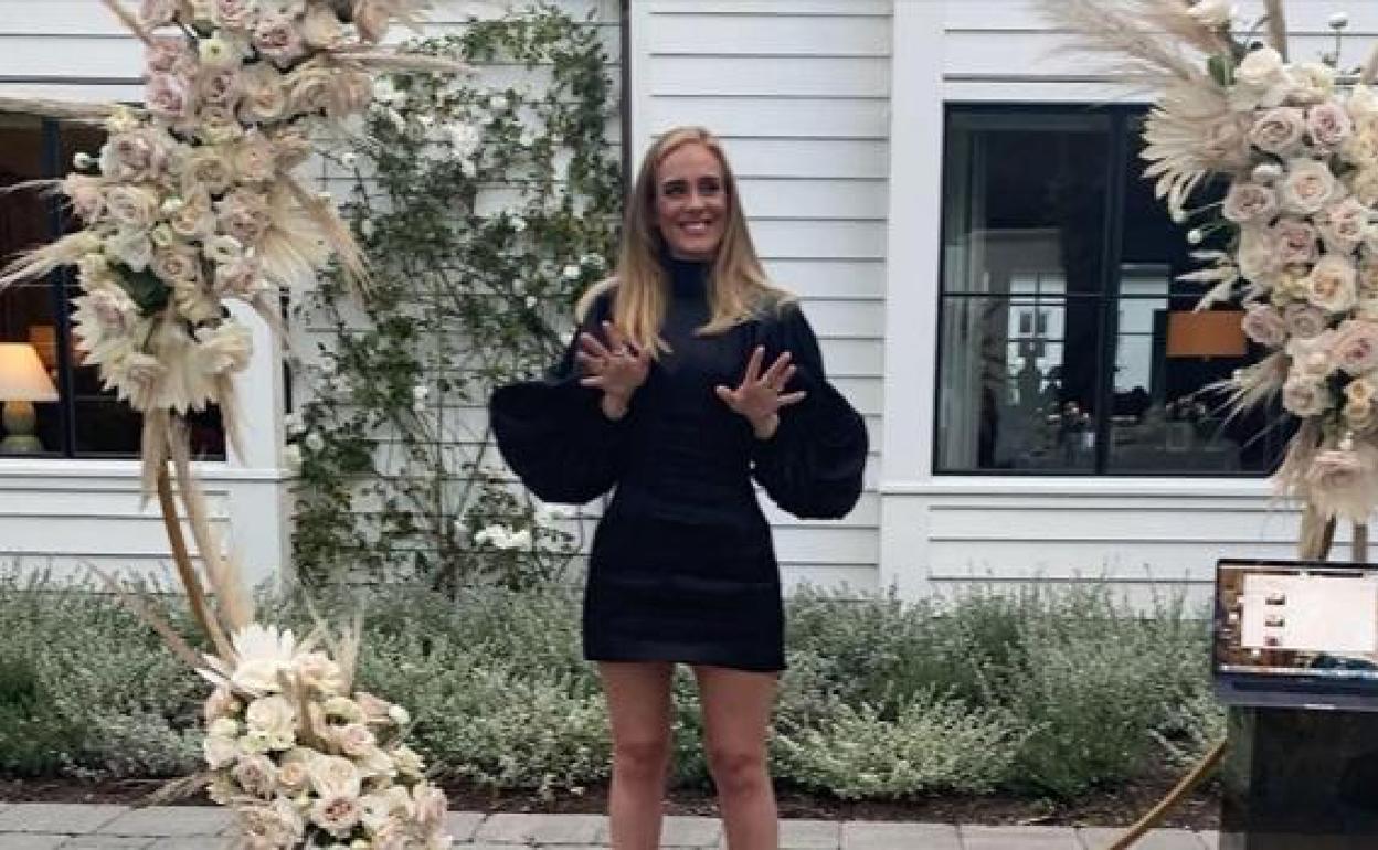 La cantante después de su metamorfosis.