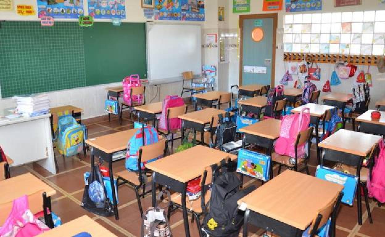 Aula de un centro educativo de León.