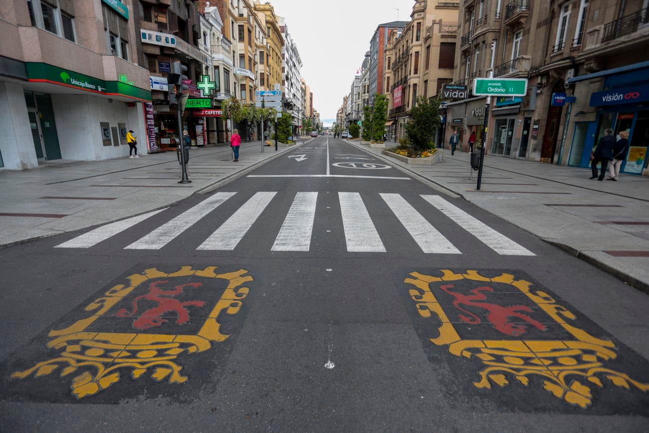 Ramón y Cajal, Gra Vía de San Marcos, Independencia y Villabenavente se peatonalizará los sábados por la tarde y domingos durante la duración del estado de alarma. 